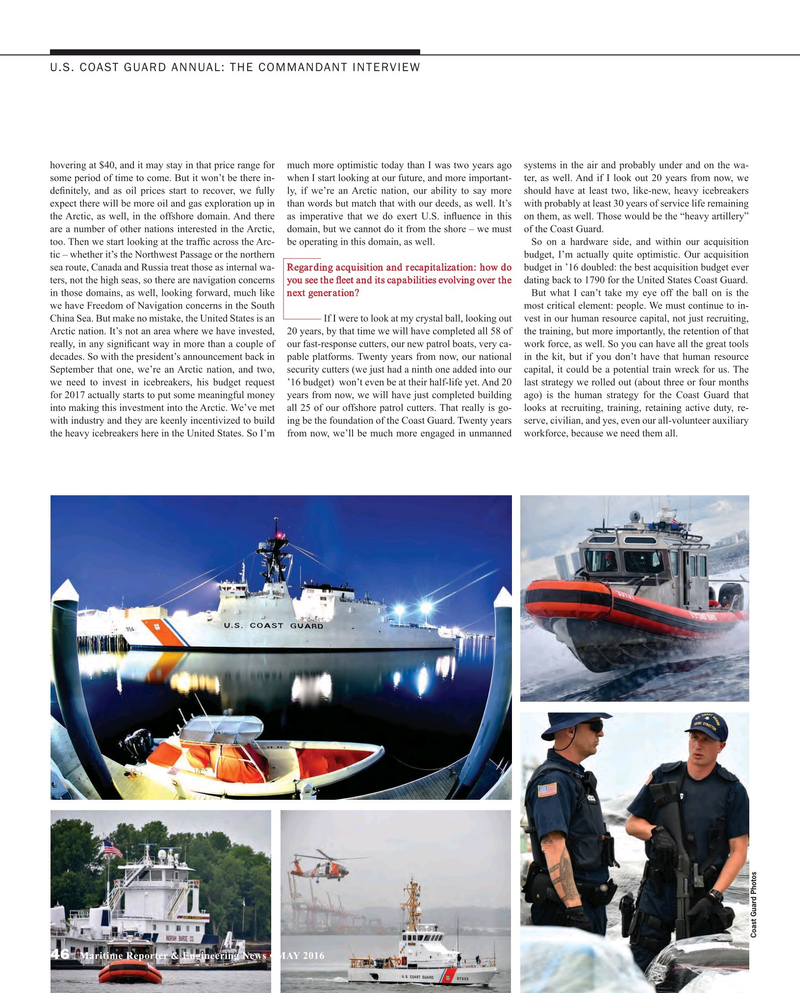 Maritime Reporter Magazine, page 46,  May 2016