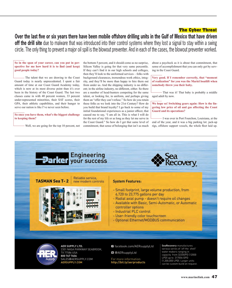 Maritime Reporter Magazine, page 47,  May 2016