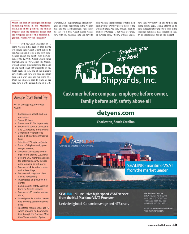 Maritime Reporter Magazine, page 49,  May 2016