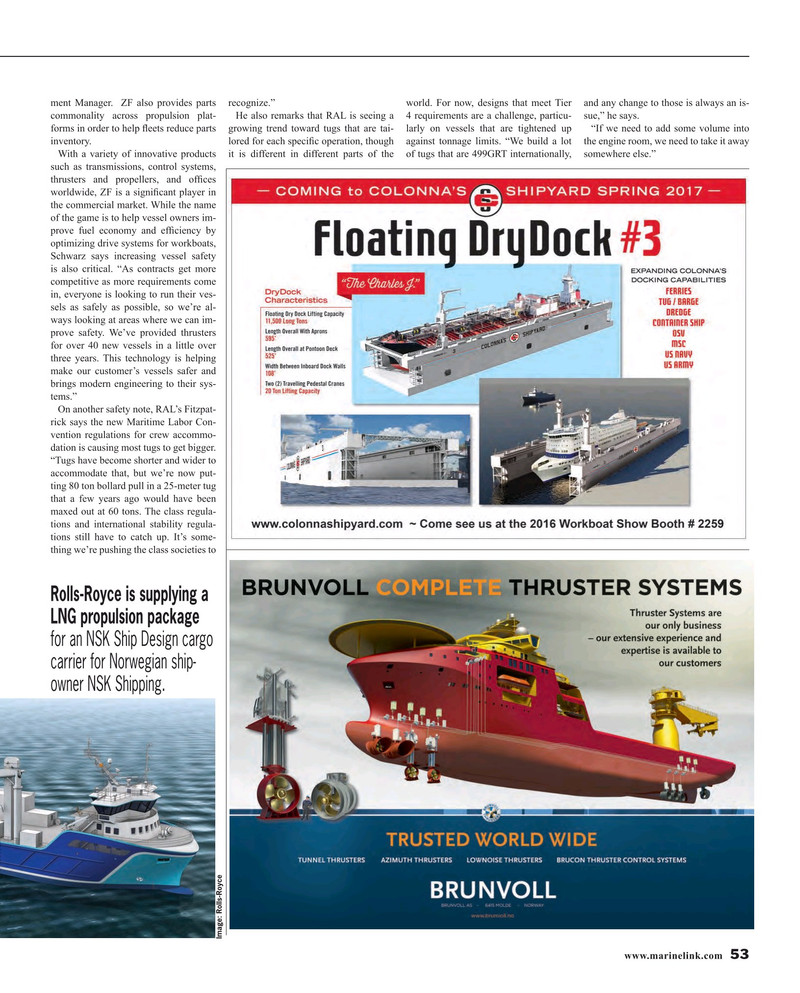 Maritime Reporter Magazine, page 53,  May 2016