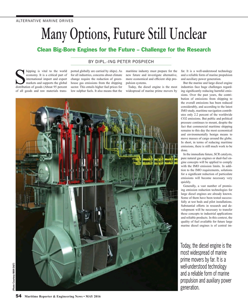 Maritime Reporter Magazine, page 54,  May 2016