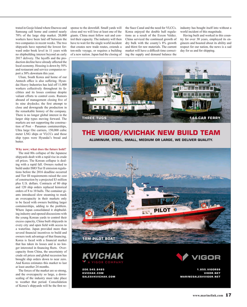 Maritime Reporter Magazine, page 17,  Jun 2016