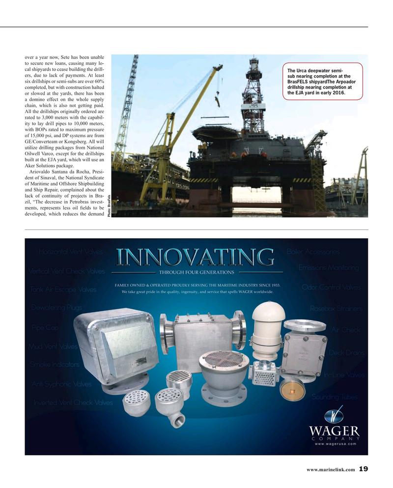 Maritime Reporter Magazine, page 19,  Jun 2016