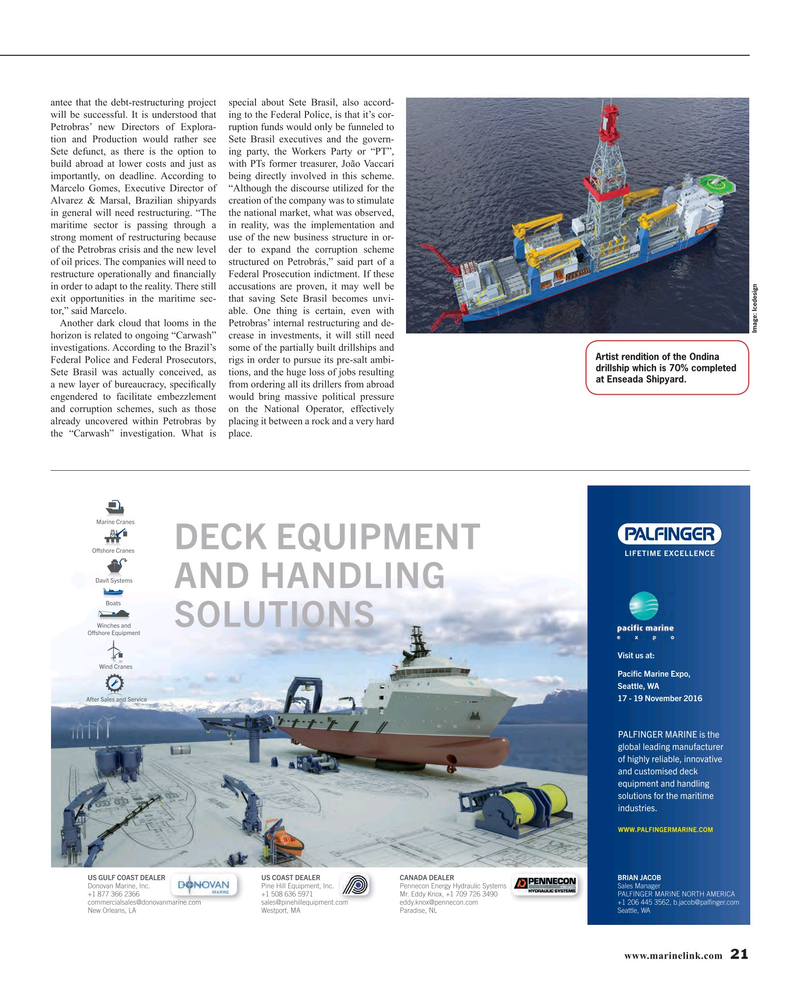 Maritime Reporter Magazine, page 21,  Jun 2016