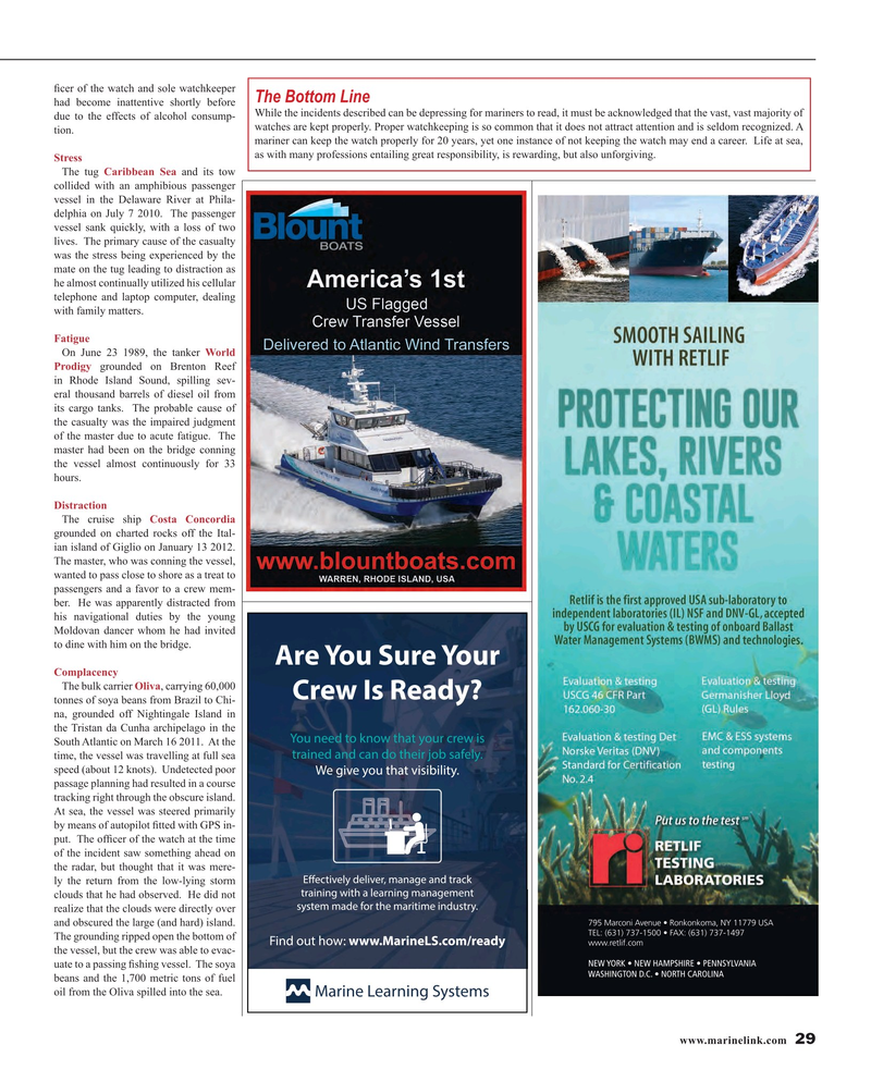 Maritime Reporter Magazine, page 29,  Jun 2016