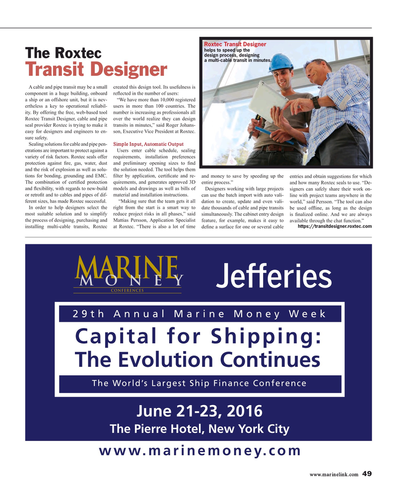 Maritime Reporter Magazine, page 49,  Jun 2016