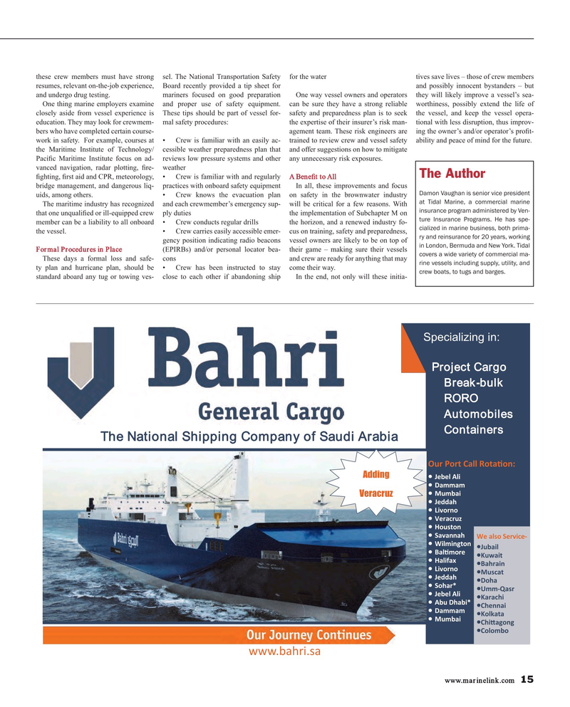 Maritime Reporter Magazine, page 15,  Jul 2016