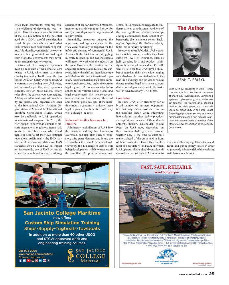 Maritime Reporter Magazine, page 25,  Jul 2016