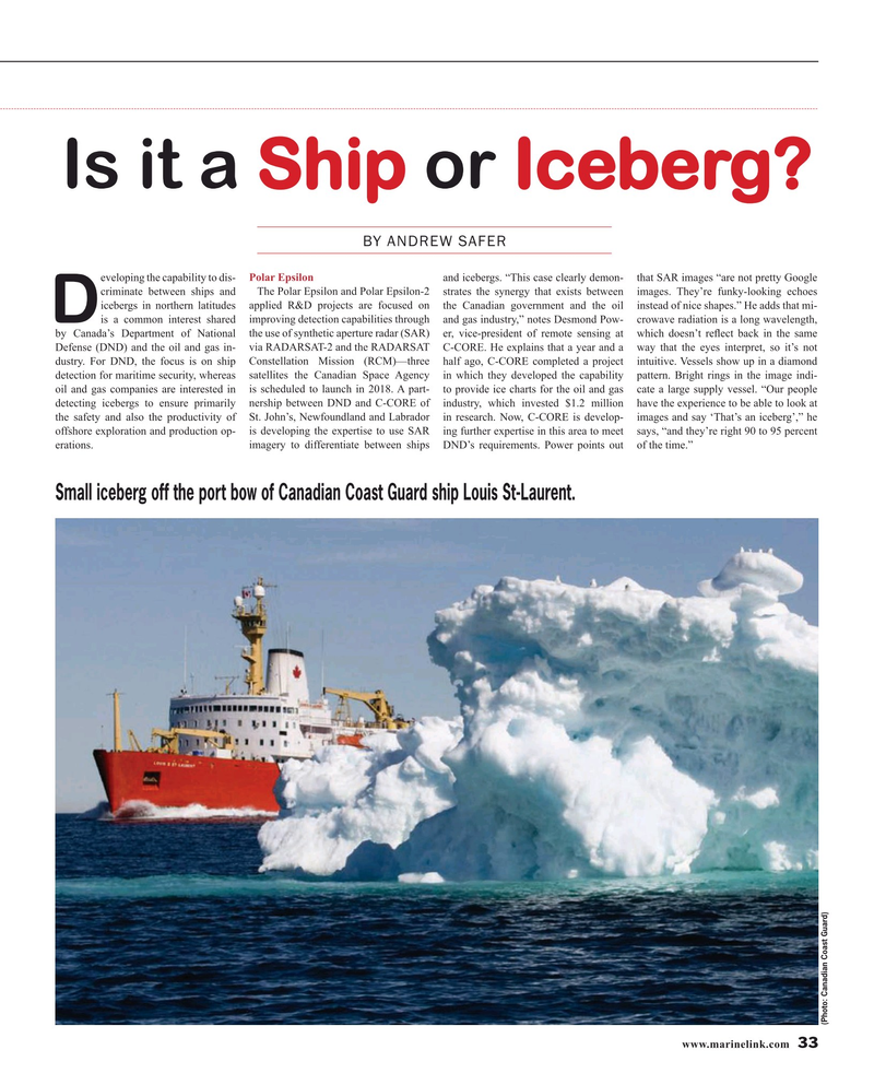Maritime Reporter Magazine, page 33,  Jul 2016