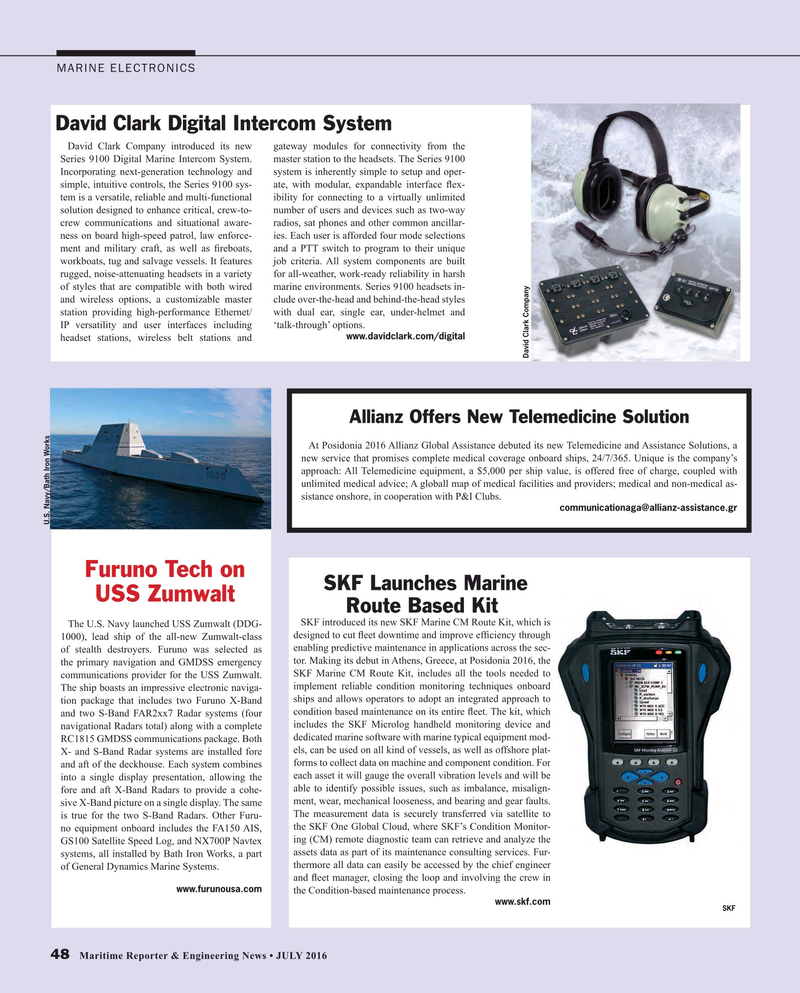 Maritime Reporter Magazine, page 48,  Jul 2016