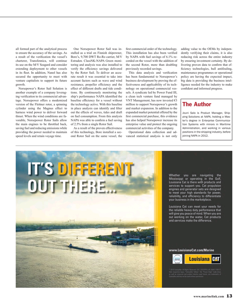 Maritime Reporter Magazine, page 13,  Aug 2016