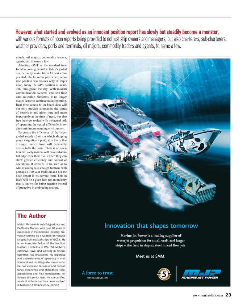 Maritime Reporter Magazine, page 23,  Aug 2016