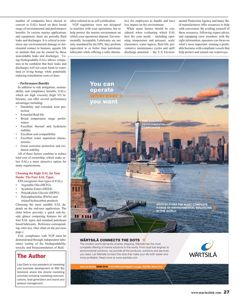 Maritime Reporter Magazine, page 27,  Aug 2016