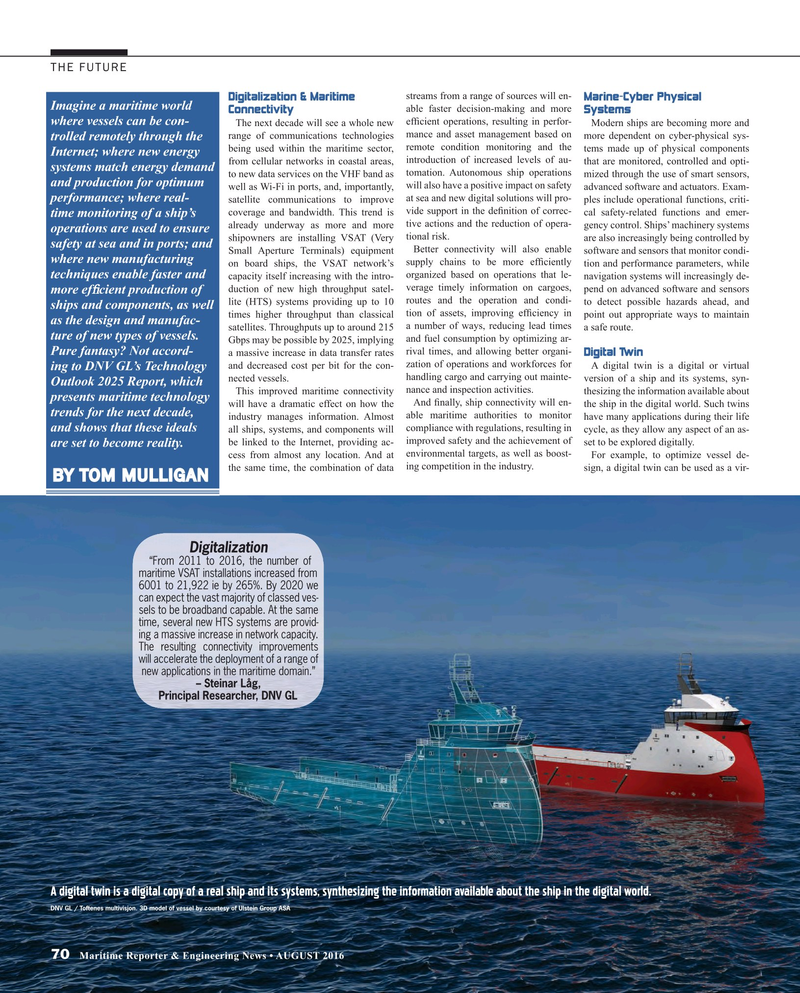 Maritime Reporter Magazine, page 70,  Aug 2016