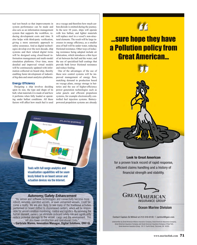 Maritime Reporter Magazine, page 71,  Aug 2016