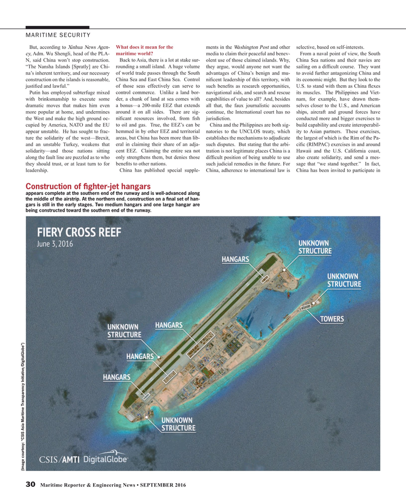 Maritime Reporter Magazine, page 30,  Sep 2016