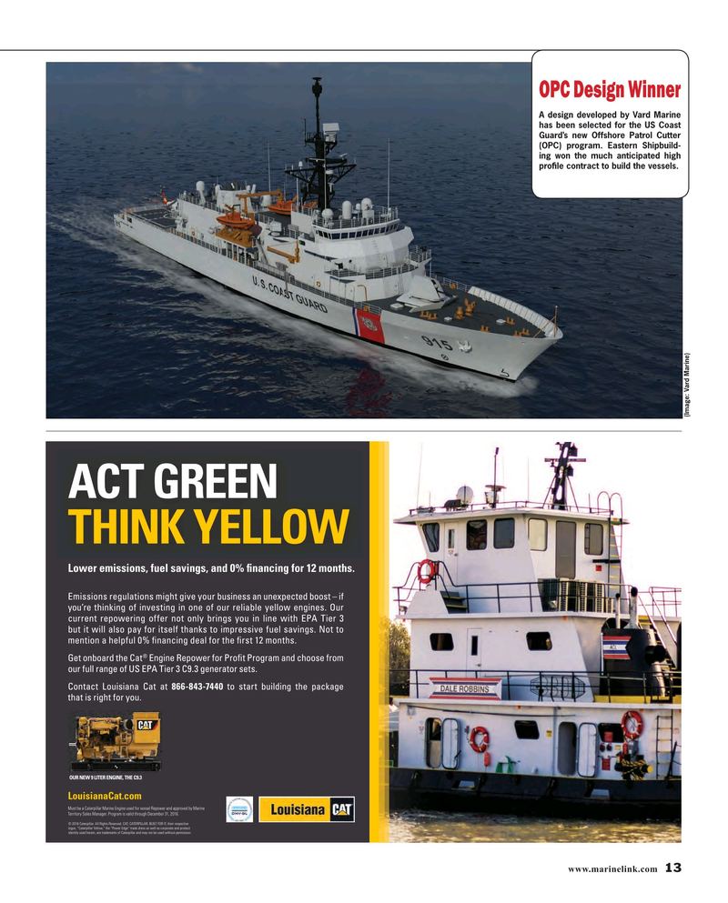 Maritime Reporter Magazine, page 13,  Oct 2016