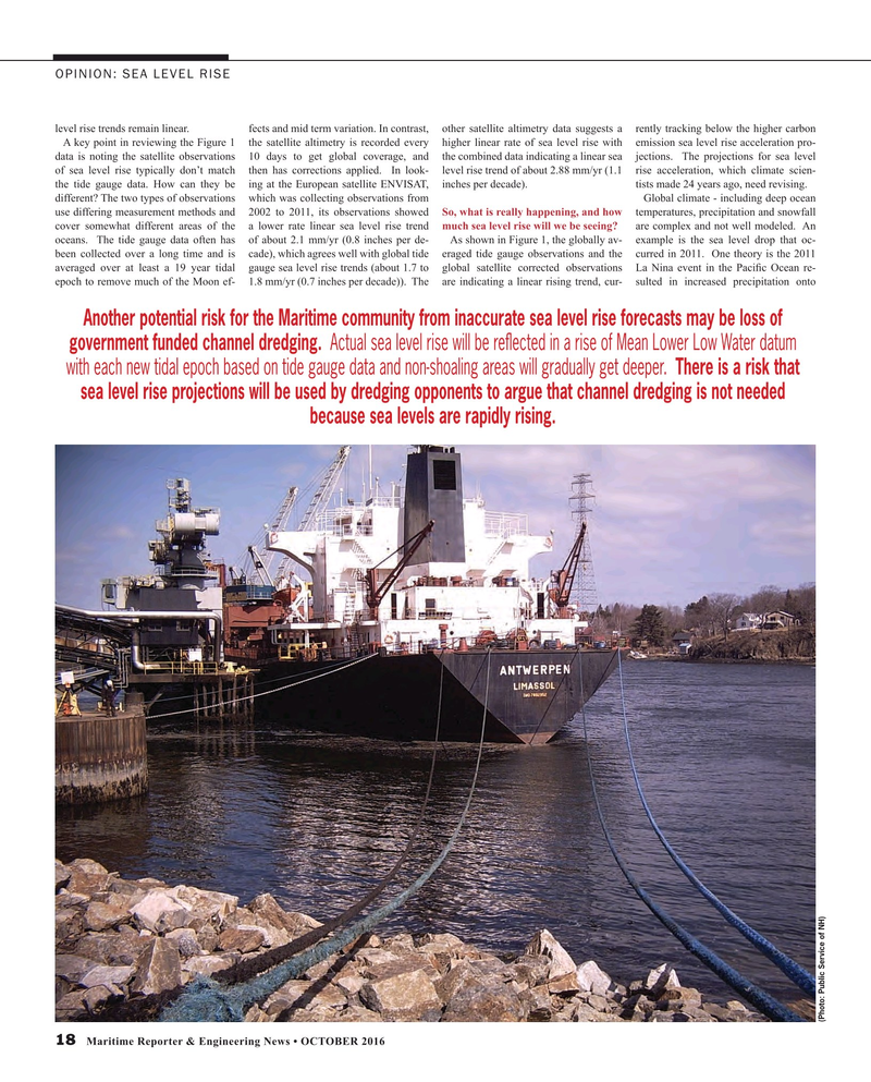 Maritime Reporter Magazine, page 18,  Oct 2016