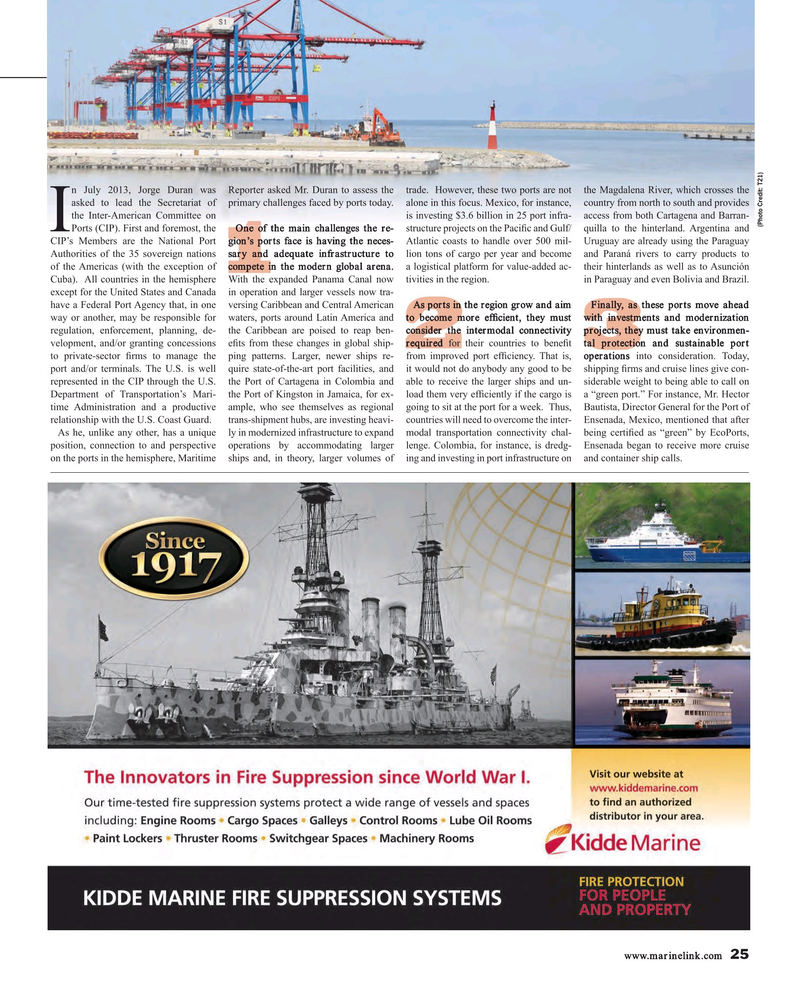 Maritime Reporter Magazine, page 25,  Oct 2016