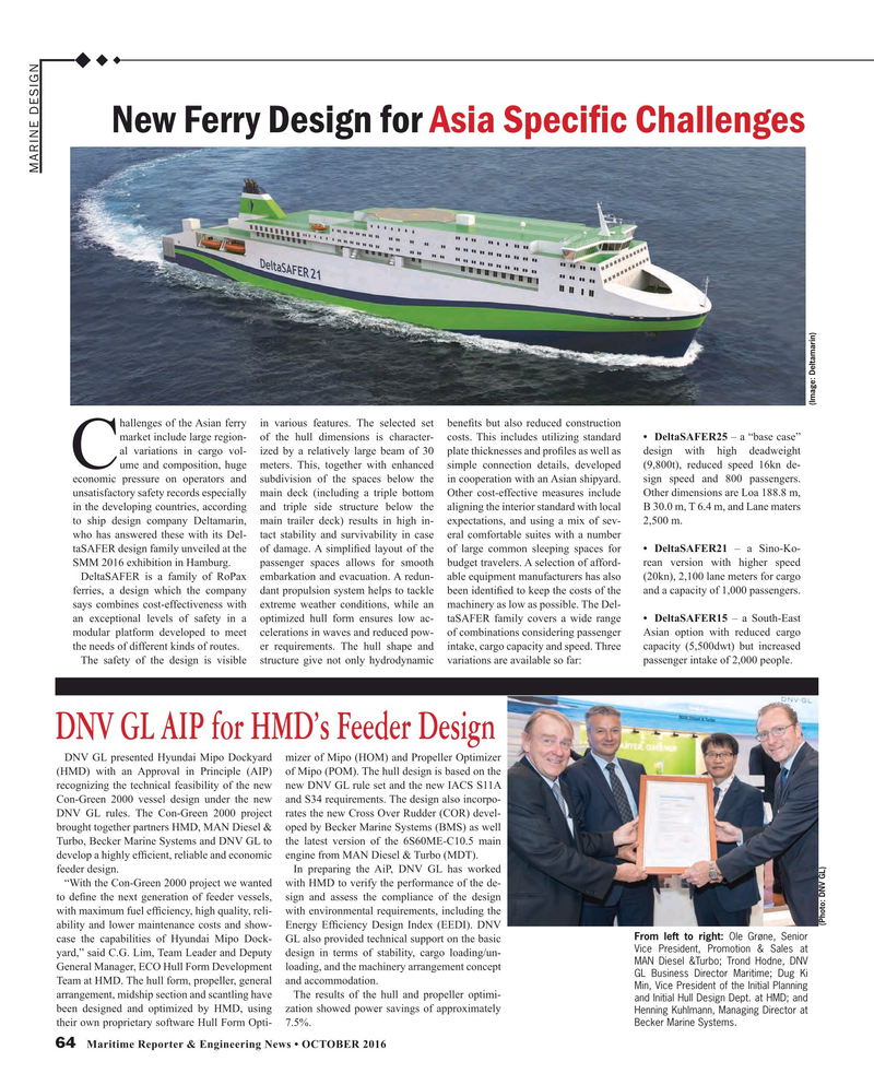 Maritime Reporter Magazine, page 64,  Oct 2016