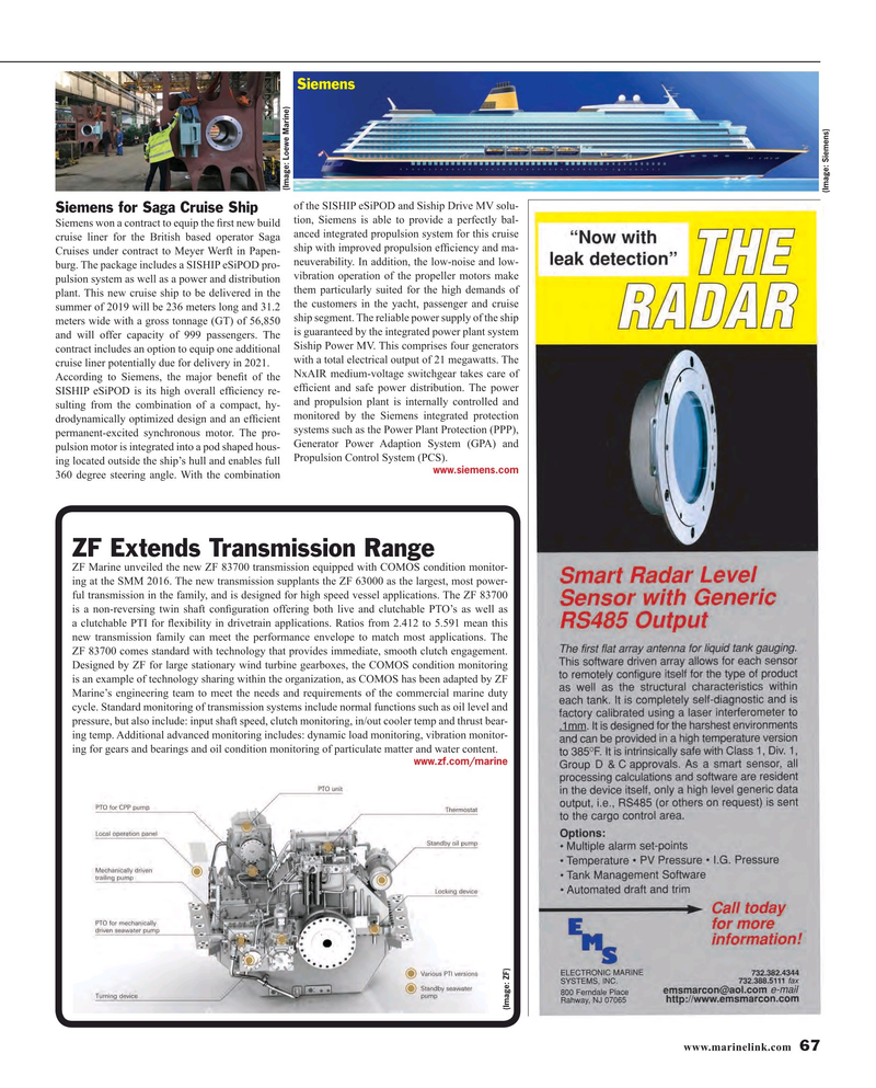 Maritime Reporter Magazine, page 67,  Oct 2016