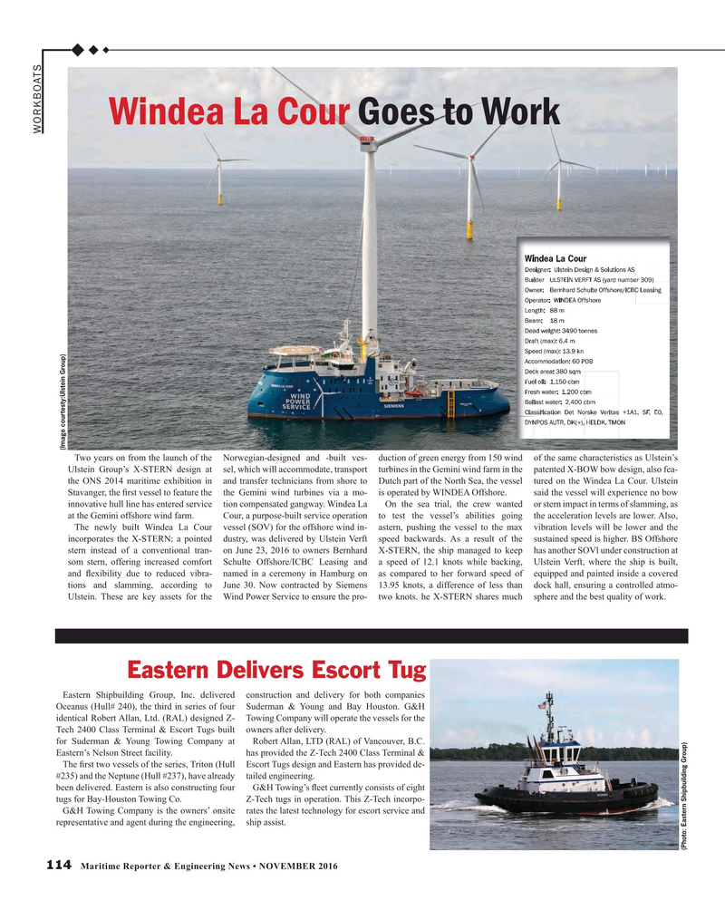 Maritime Reporter Magazine, page 114,  Nov 2016