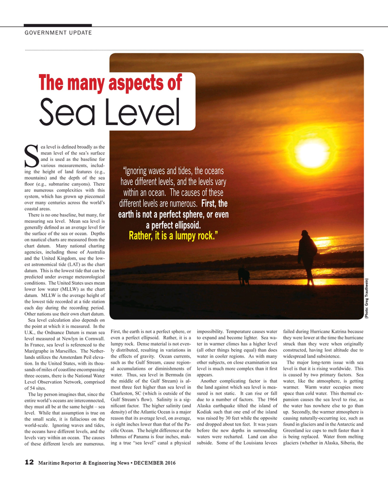 Maritime Reporter Magazine, page 12,  Dec 2016