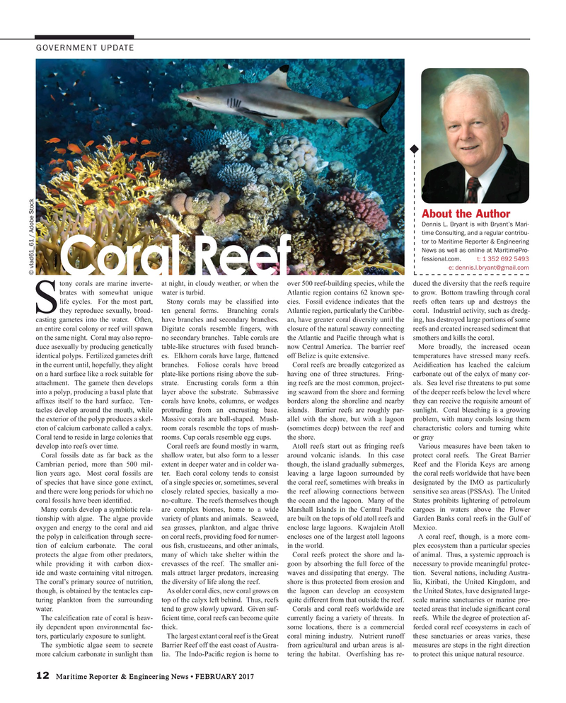 Maritime Reporter Magazine, page 12,  Feb 2017