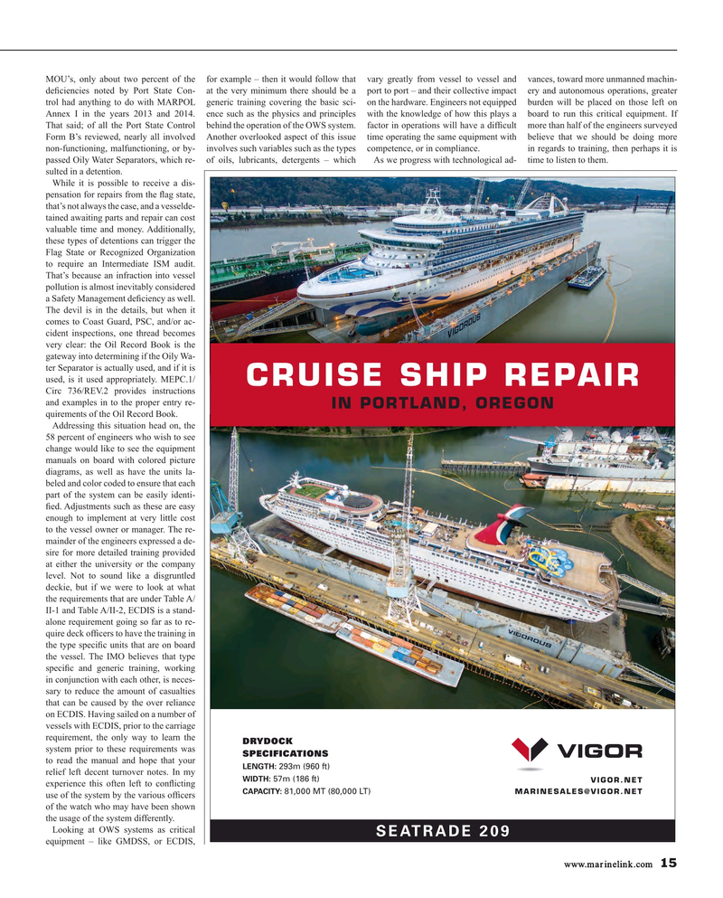 Maritime Reporter Magazine, page 15,  Feb 2017