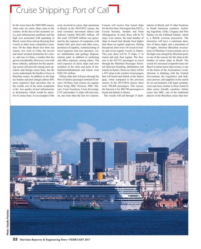 Maritime Reporter Magazine, page 22,  Feb 2017