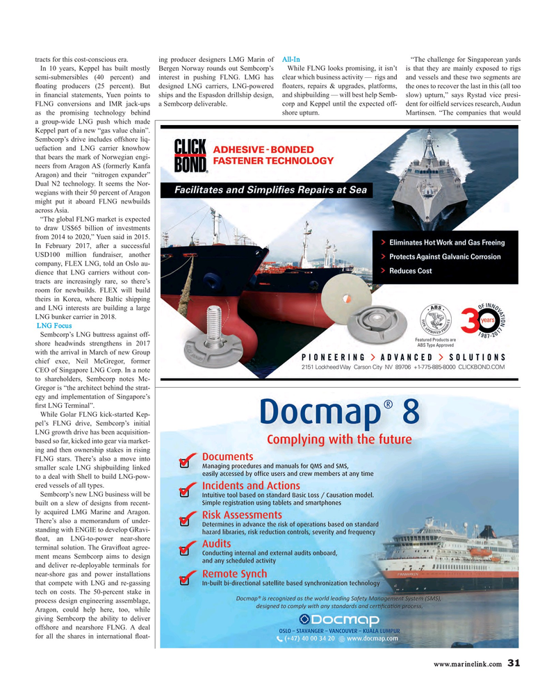 Maritime Reporter Magazine, page 31,  Mar 2017