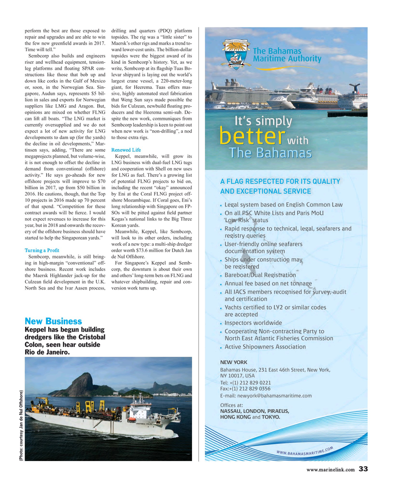 Maritime Reporter Magazine, page 33,  Mar 2017