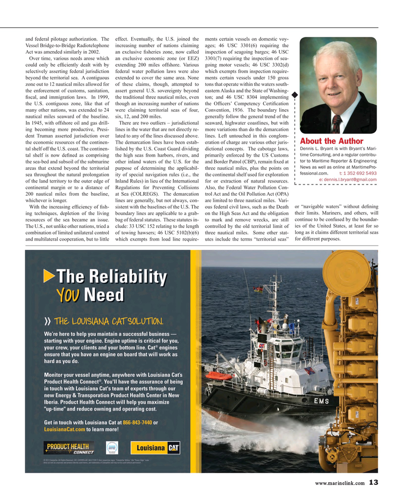 Maritime Reporter Magazine, page 13,  Apr 2017