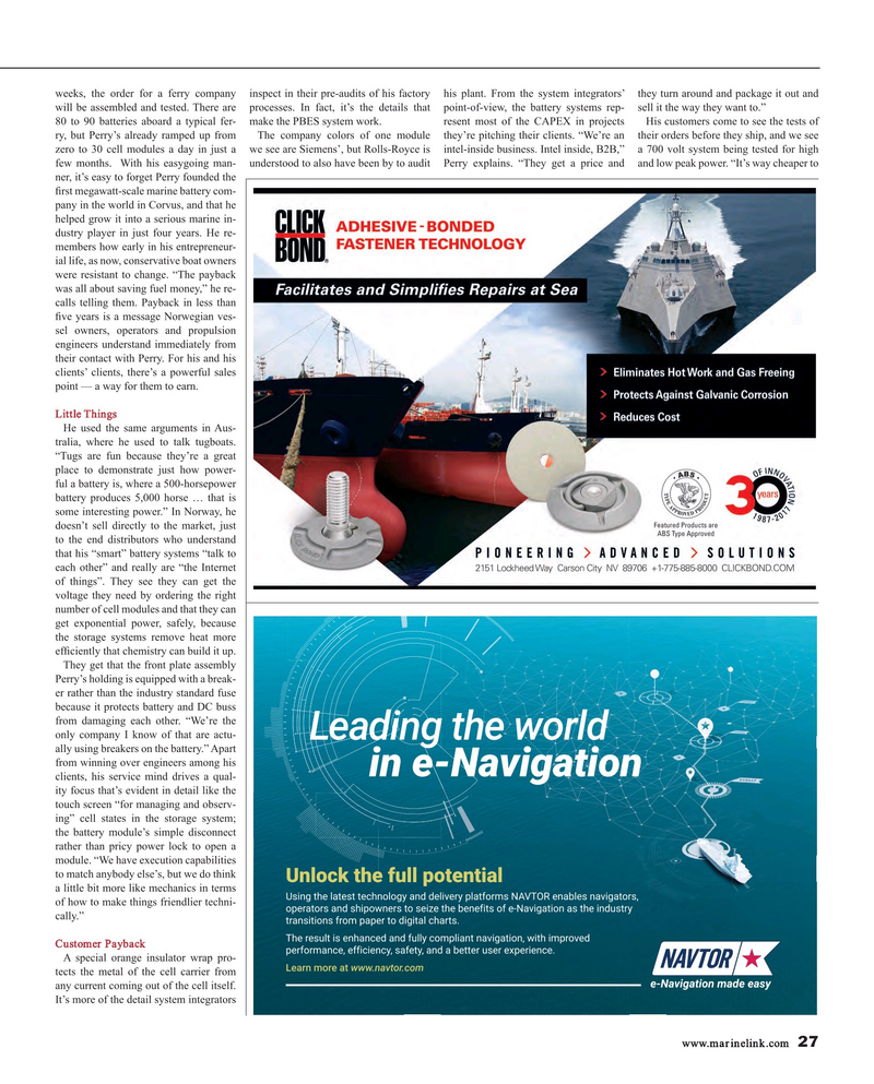 Maritime Reporter Magazine, page 27,  Apr 2017