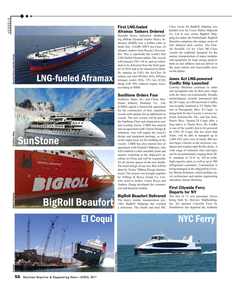 Maritime Reporter Magazine, page 56,  Apr 2017