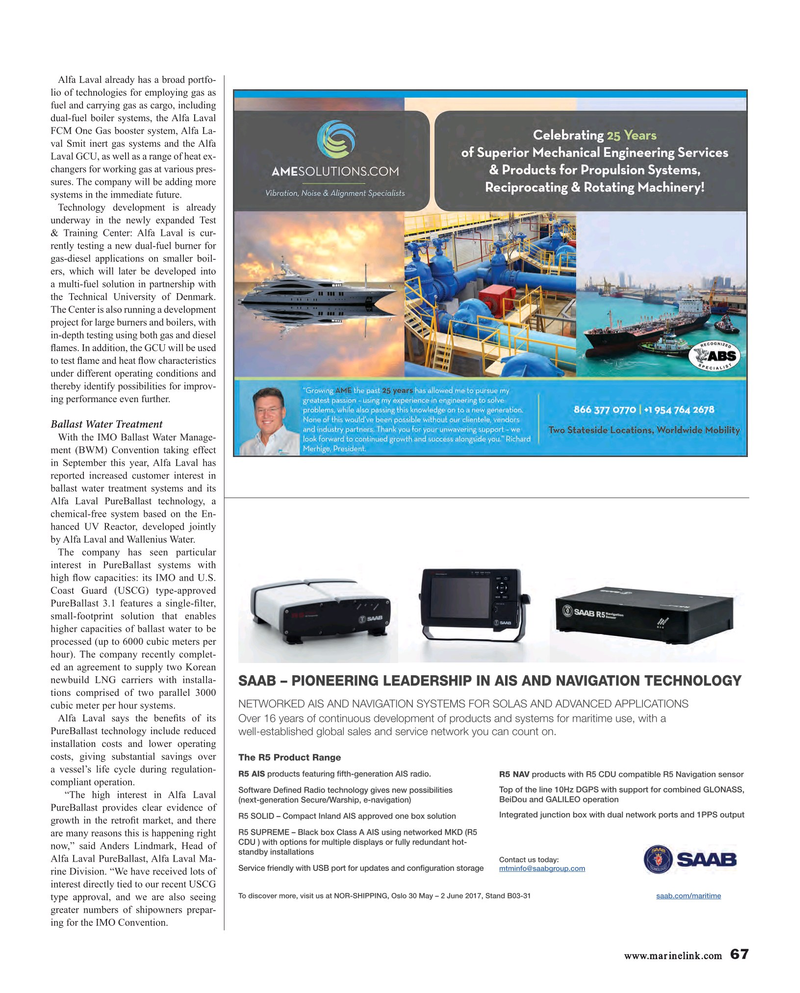 Maritime Reporter Magazine, page 67,  May 2017