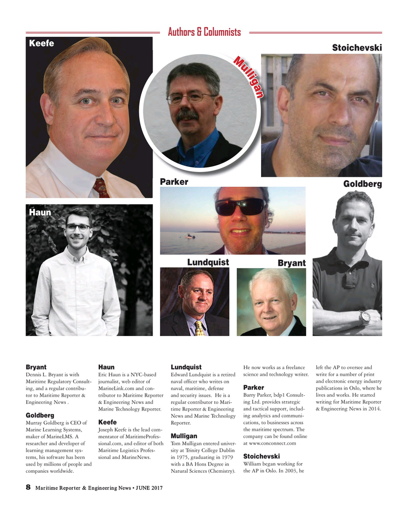 Maritime Reporter Magazine, page 8,  Jun 2017