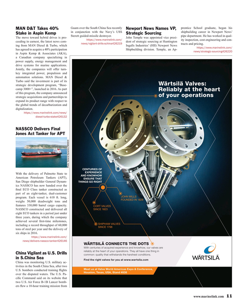 Maritime Reporter Magazine, page 11,  Jun 2017