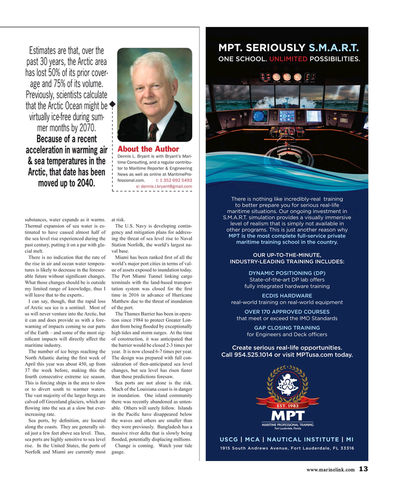 Maritime Reporter Magazine, page 13,  Jun 2017