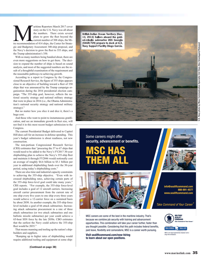 Maritime Reporter Magazine, page 35,  Jun 2017