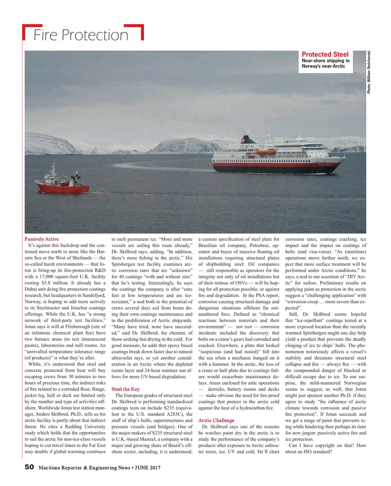 Maritime Reporter Magazine, page 50,  Jun 2017