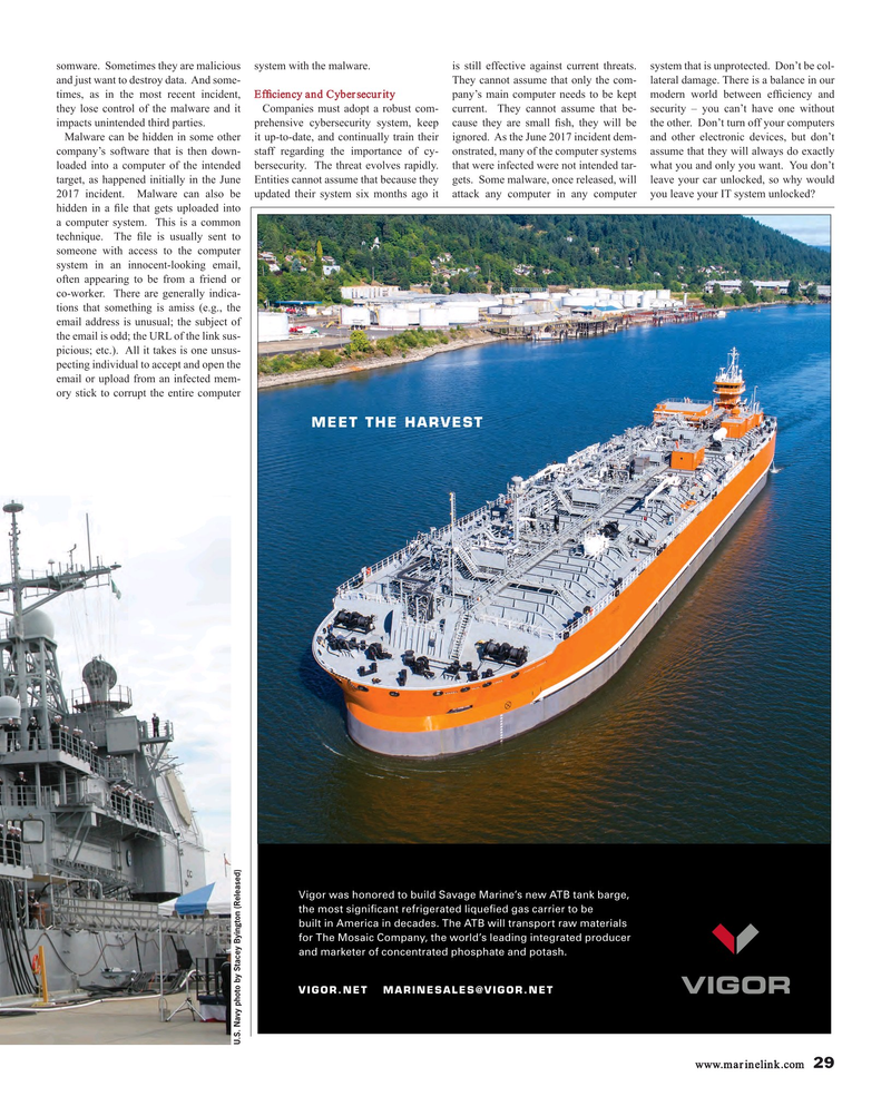 Maritime Reporter Magazine, page 29,  Aug 2017