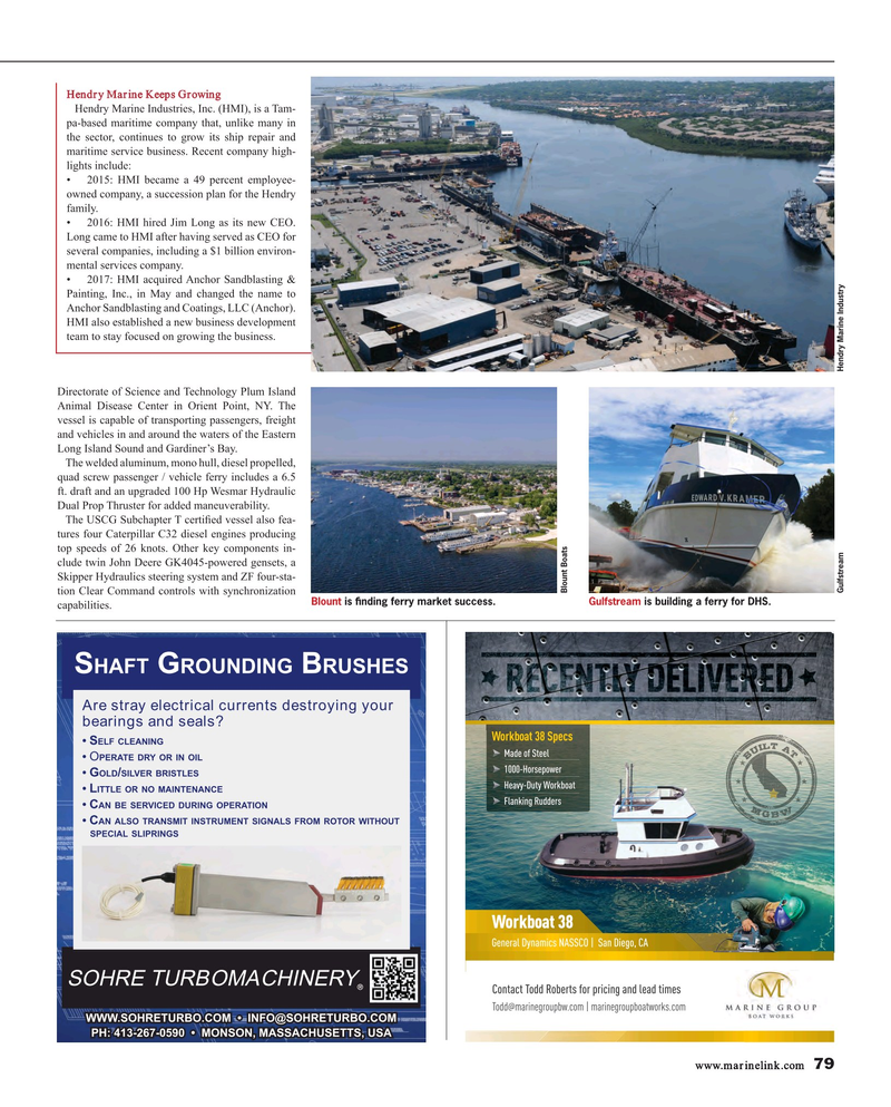 Maritime Reporter Magazine, page 79,  Aug 2017