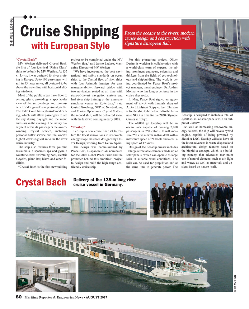 Maritime Reporter Magazine, page 80,  Aug 2017