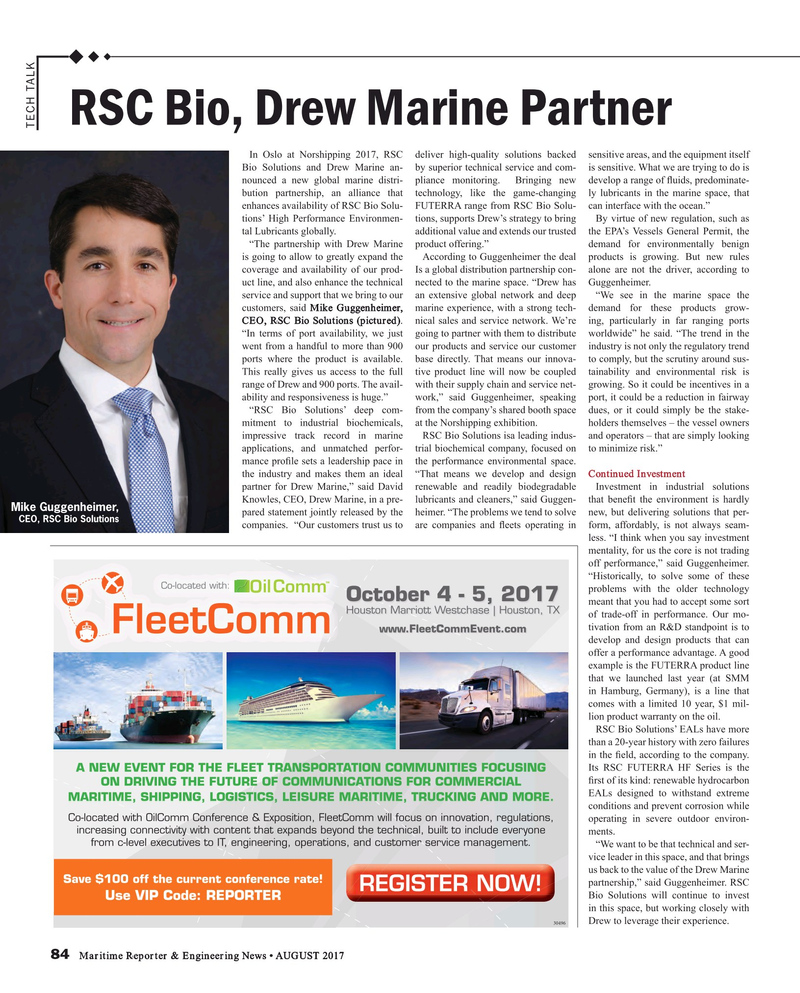 Maritime Reporter Magazine, page 84,  Aug 2017