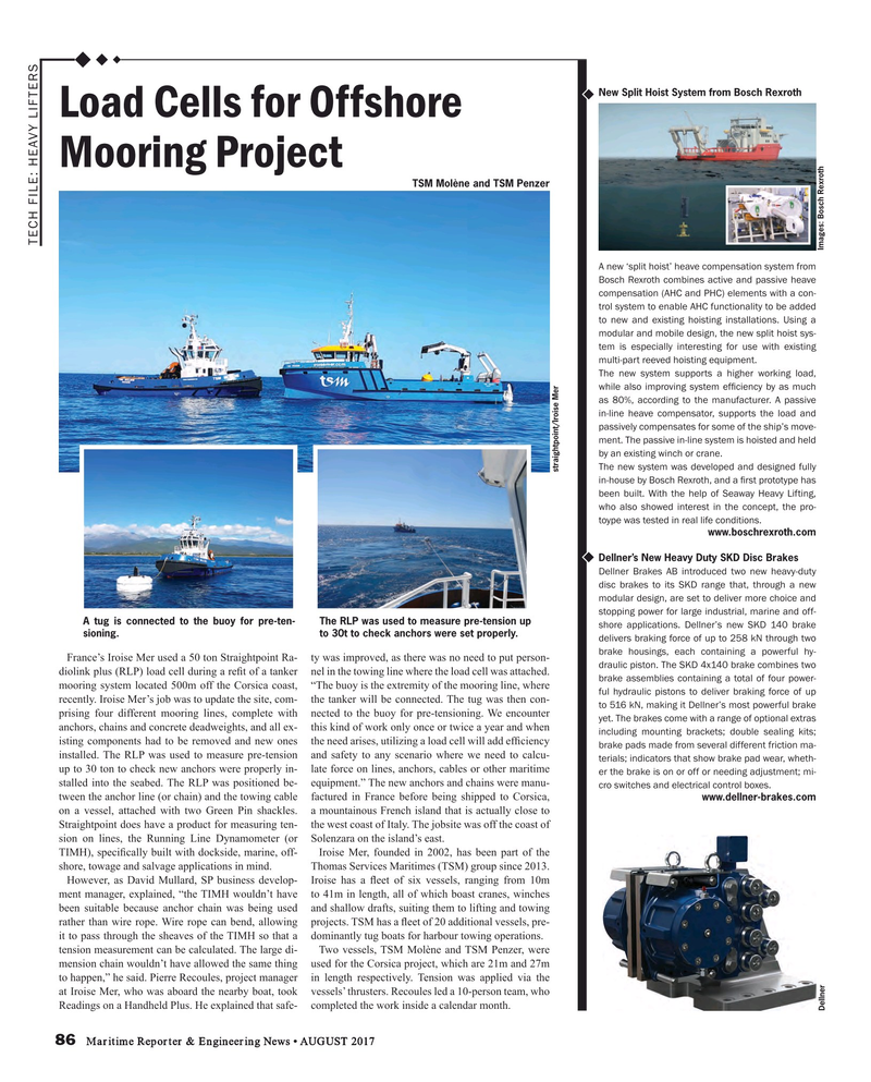 Maritime Reporter Magazine, page 86,  Aug 2017