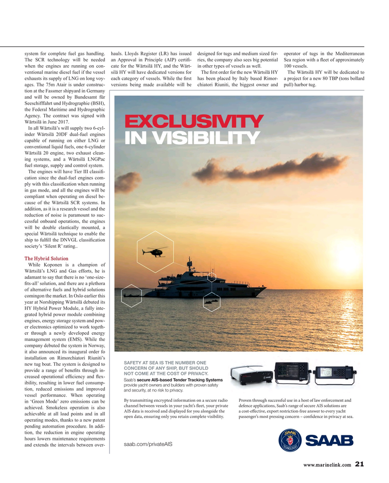 Maritime Reporter Magazine, page 21,  Sep 2017