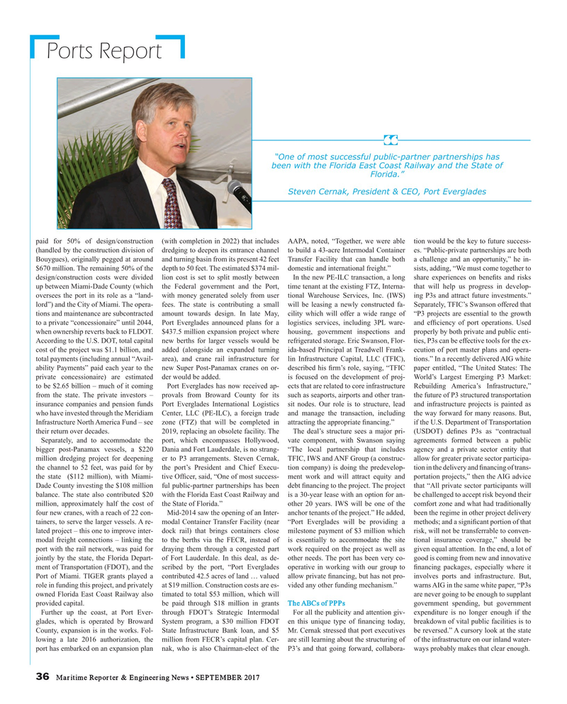 Maritime Reporter Magazine, page 36,  Sep 2017