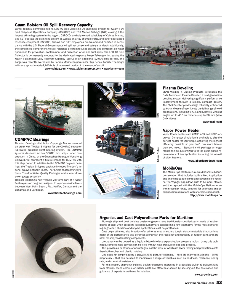 Maritime Reporter Magazine, page 53,  Sep 2017