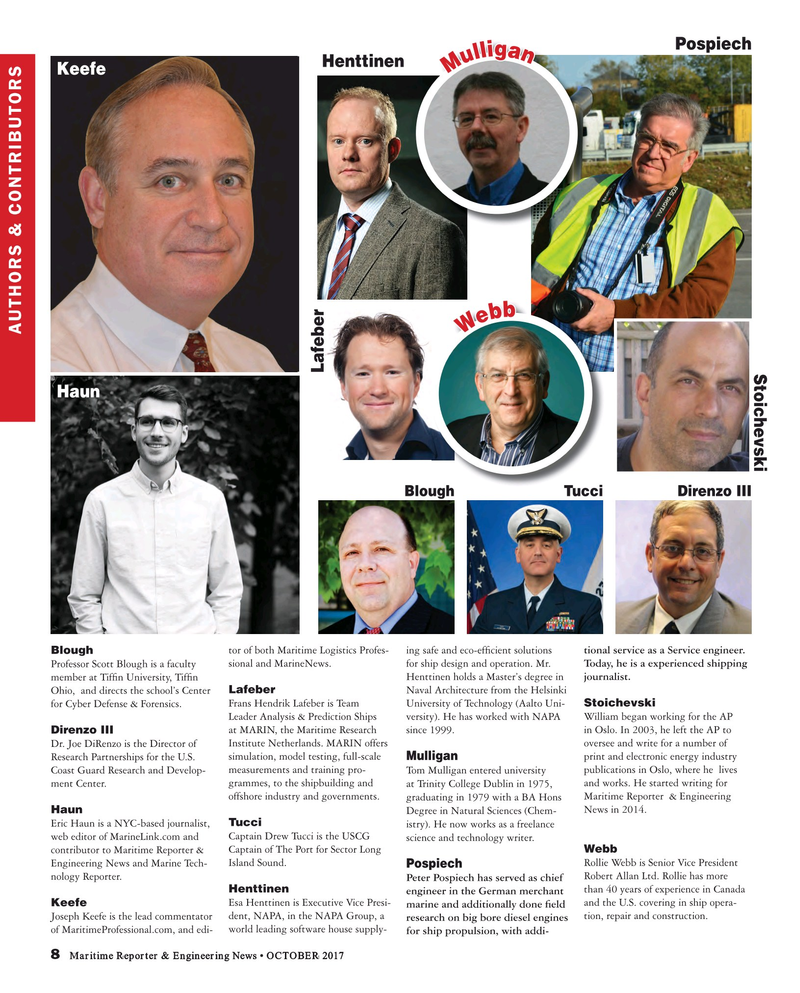 Maritime Reporter Magazine, page 8,  Oct 2017